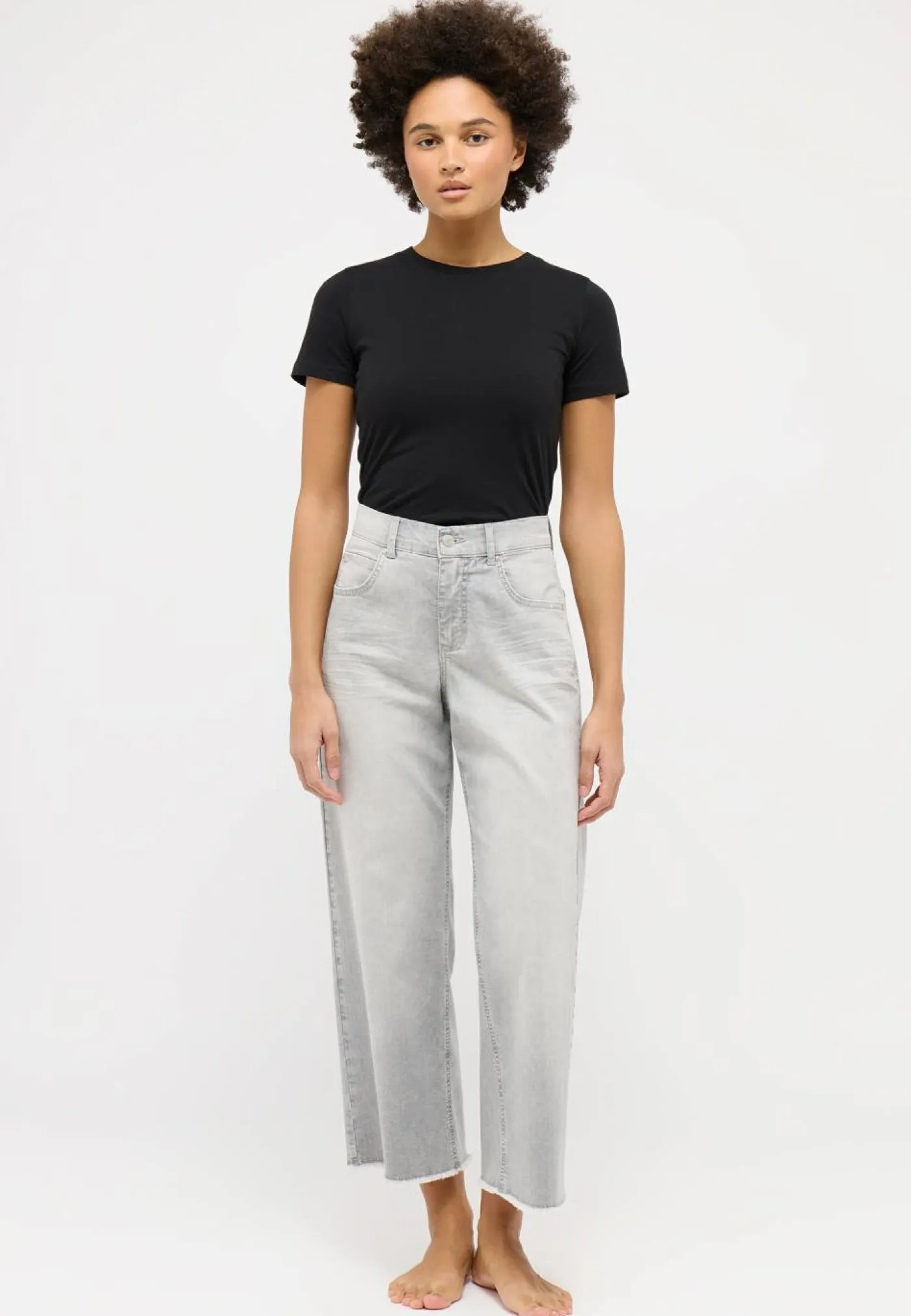 Jeans-Culotte "Linn Fringe"