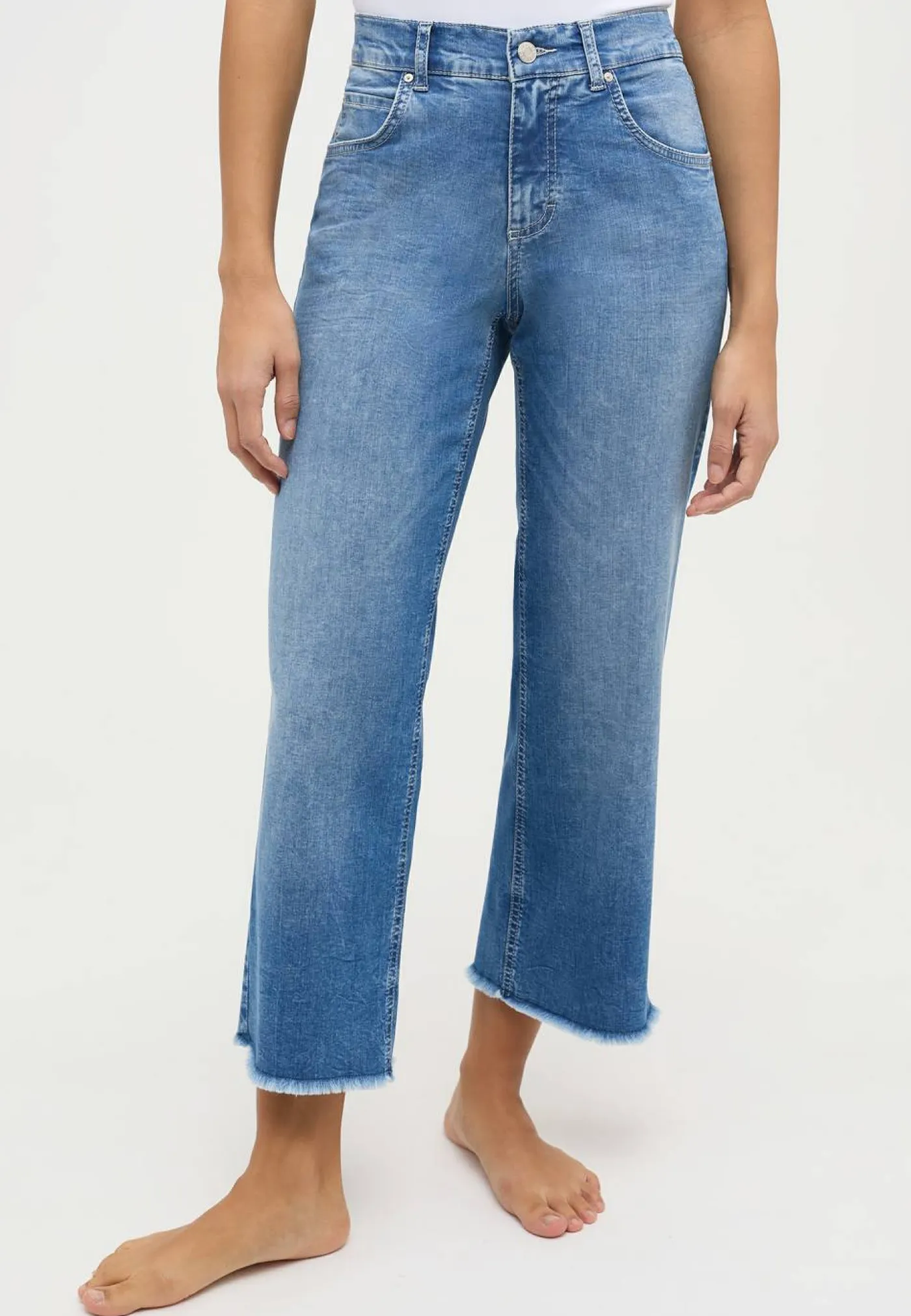 Jeans-Culotte "Linn Fringe"