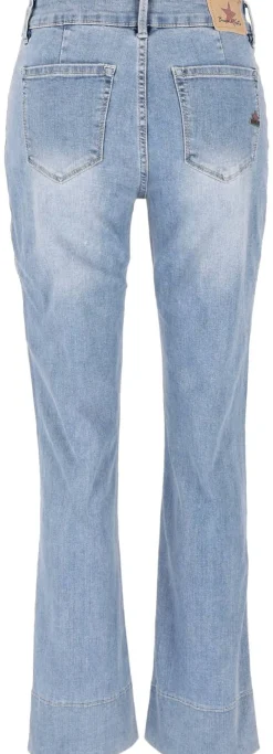 Jeans "Stella-Zip straight stretch denim"