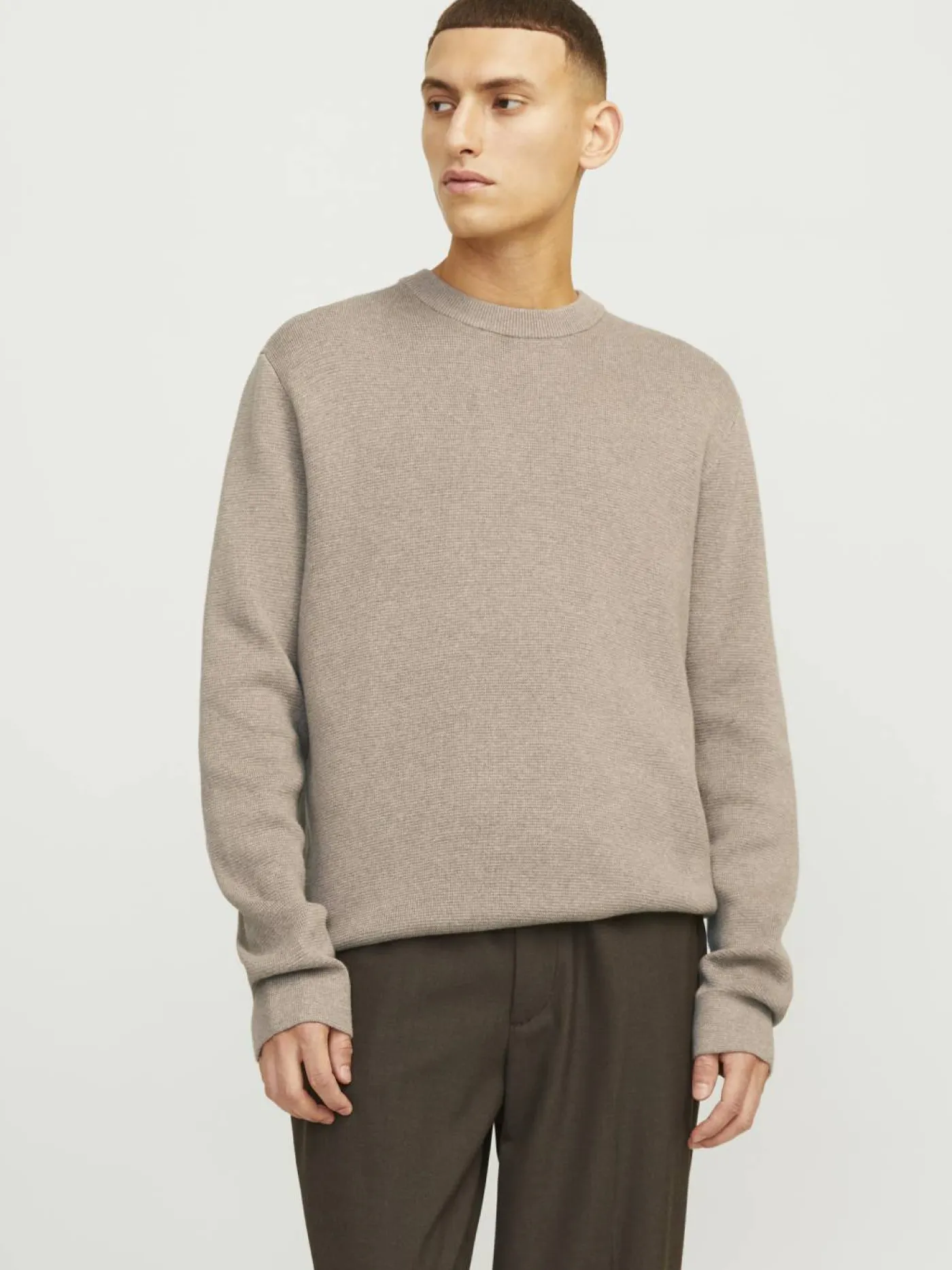 JPRBLAMILANO STITCH KNIT CREW NECK