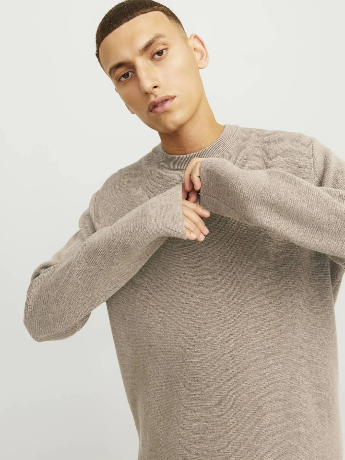JPRBLAMILANO STITCH KNIT CREW NECK