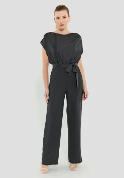 Jumpsuit aus Material-Mix