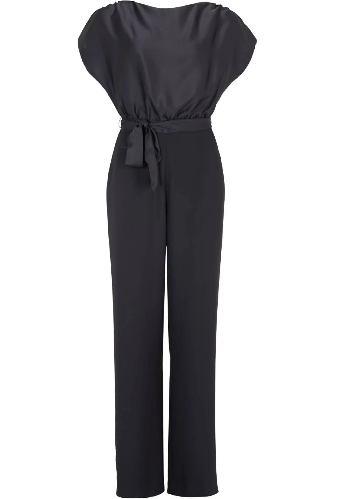 Jumpsuit aus Material-Mix