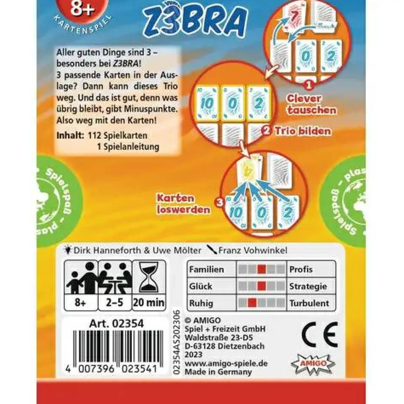 Kartenspiel "Z3BRA"