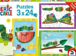 Kinderpuzzle "Die kleine Raupe Nimmersatt: Raupe-Kokon-Schmetterling"