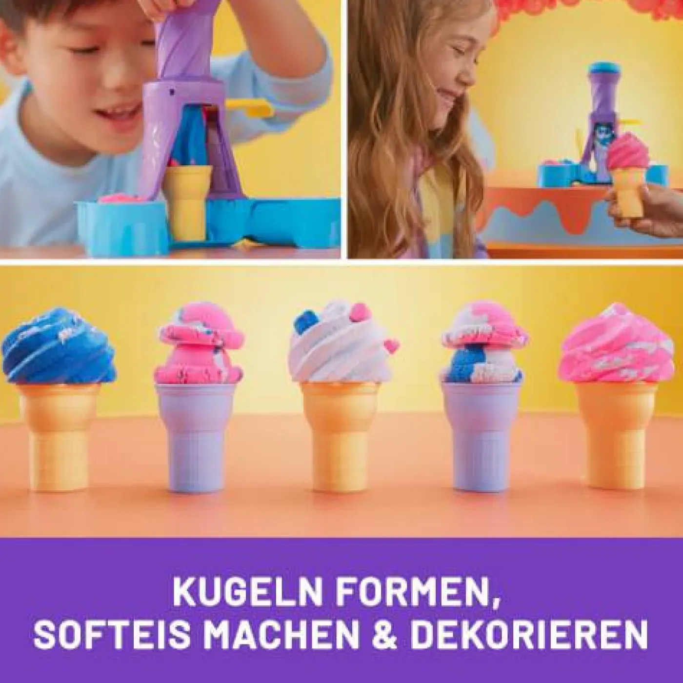 Kinetic Sand "Soft Serve Ice Cream Station 3"