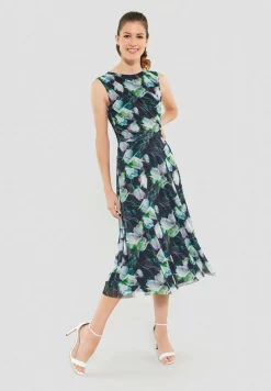 Kleid aus bedrucktem Mesh
