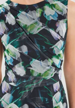 Kleid aus bedrucktem Mesh