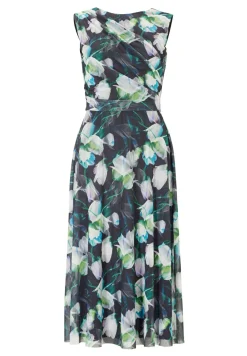 Kleid aus bedrucktem Mesh