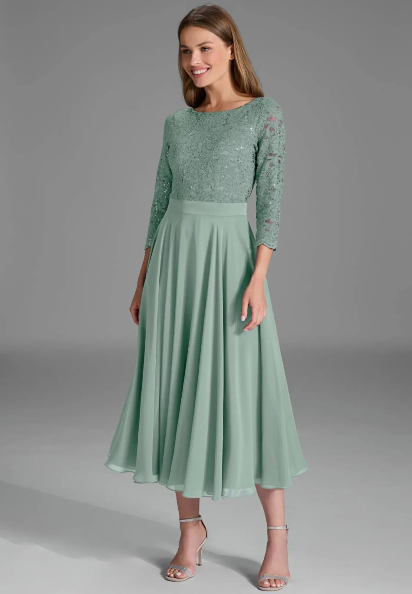 Kleid Spitze Chiffon