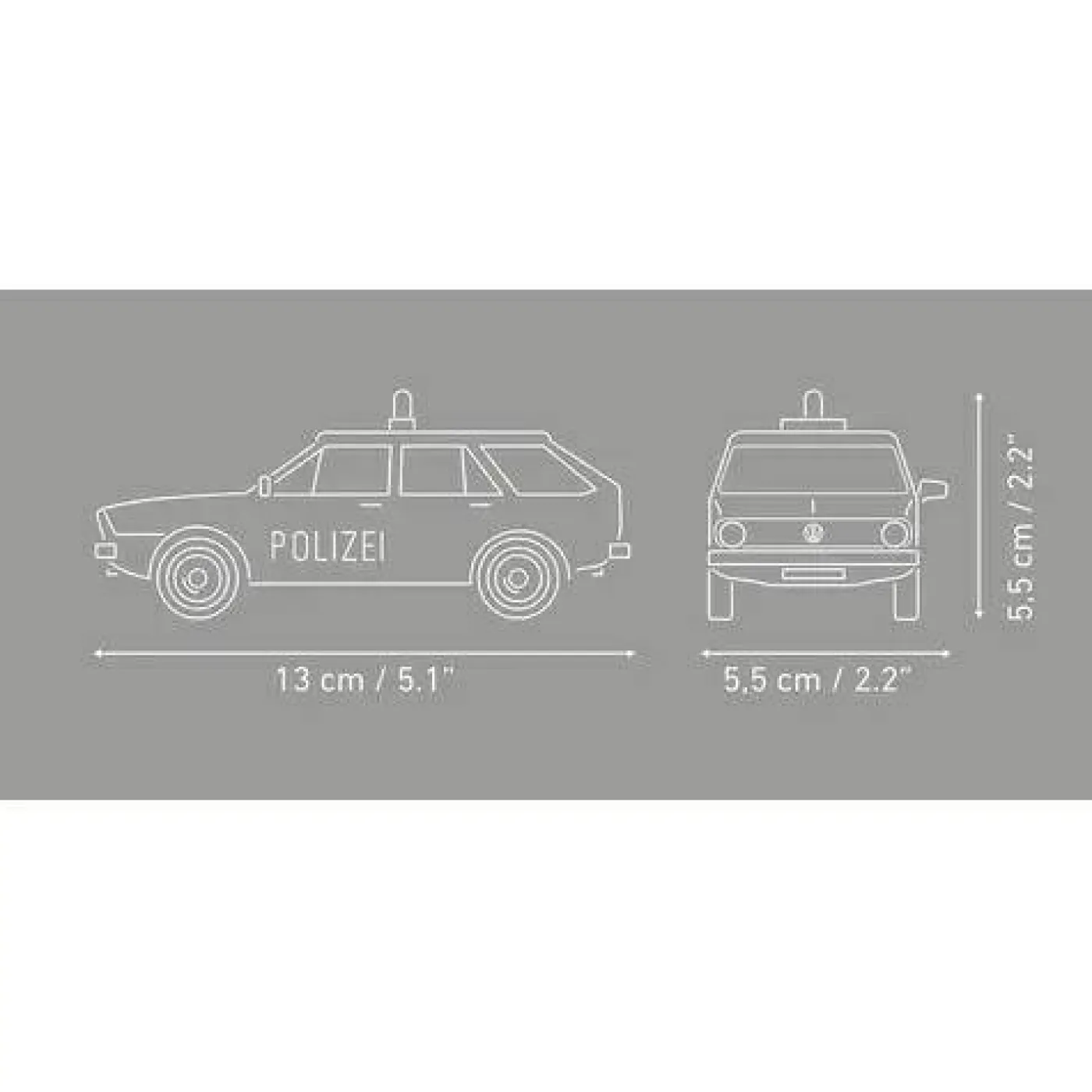 Klemmbaustein-Set "Volkswagen Passat B1 - Polizei"