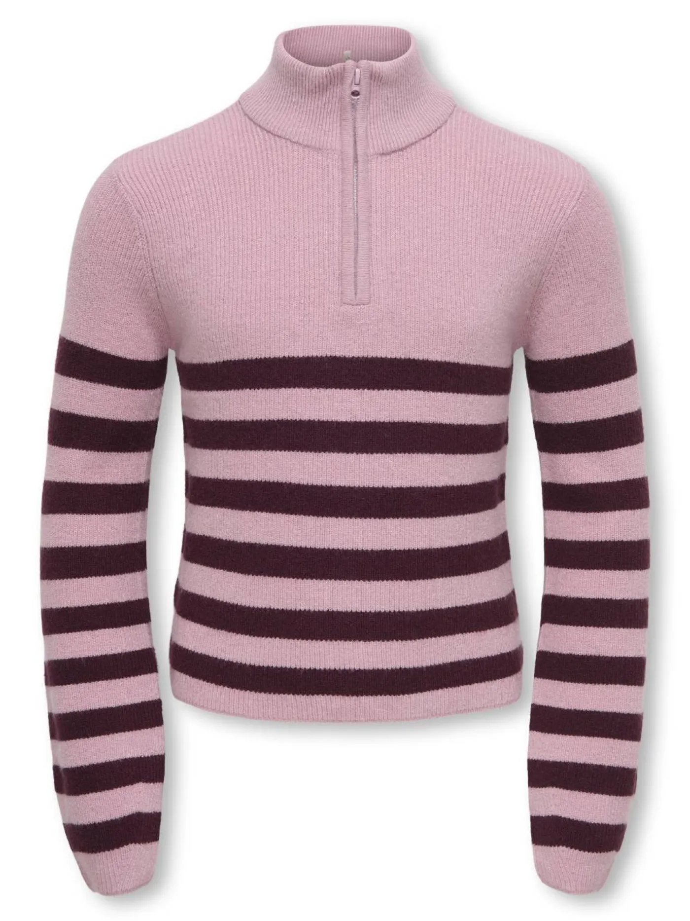 KOGFRANCA HALF ZIP L/S STRIPE KNT N