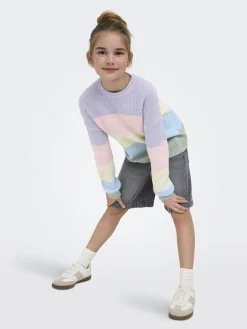KOGSANDY L/S STRIPE PULLOVER KNT NO
