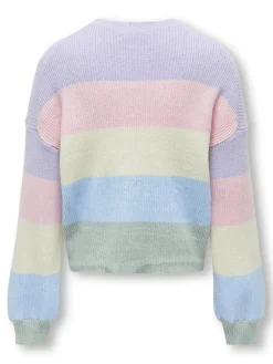 KOGSANDY L/S STRIPE PULLOVER KNT NO