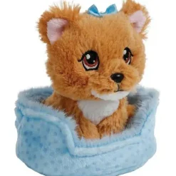 Kuscheltier "Hund Yorkshire in Körbchen", 12 cm