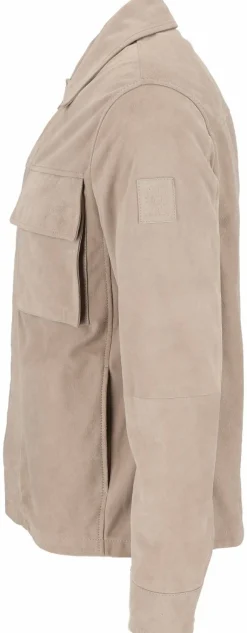 Leder-Overshirt