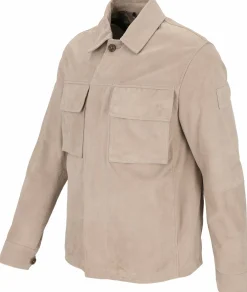 Leder-Overshirt