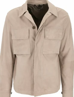 Leder-Overshirt