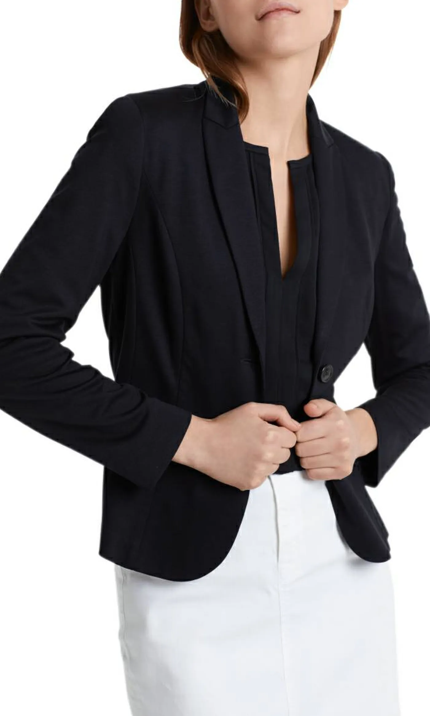 Leichter Blazer aus feinem Jersey
