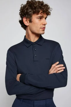 Longsleeve-Poloshirt