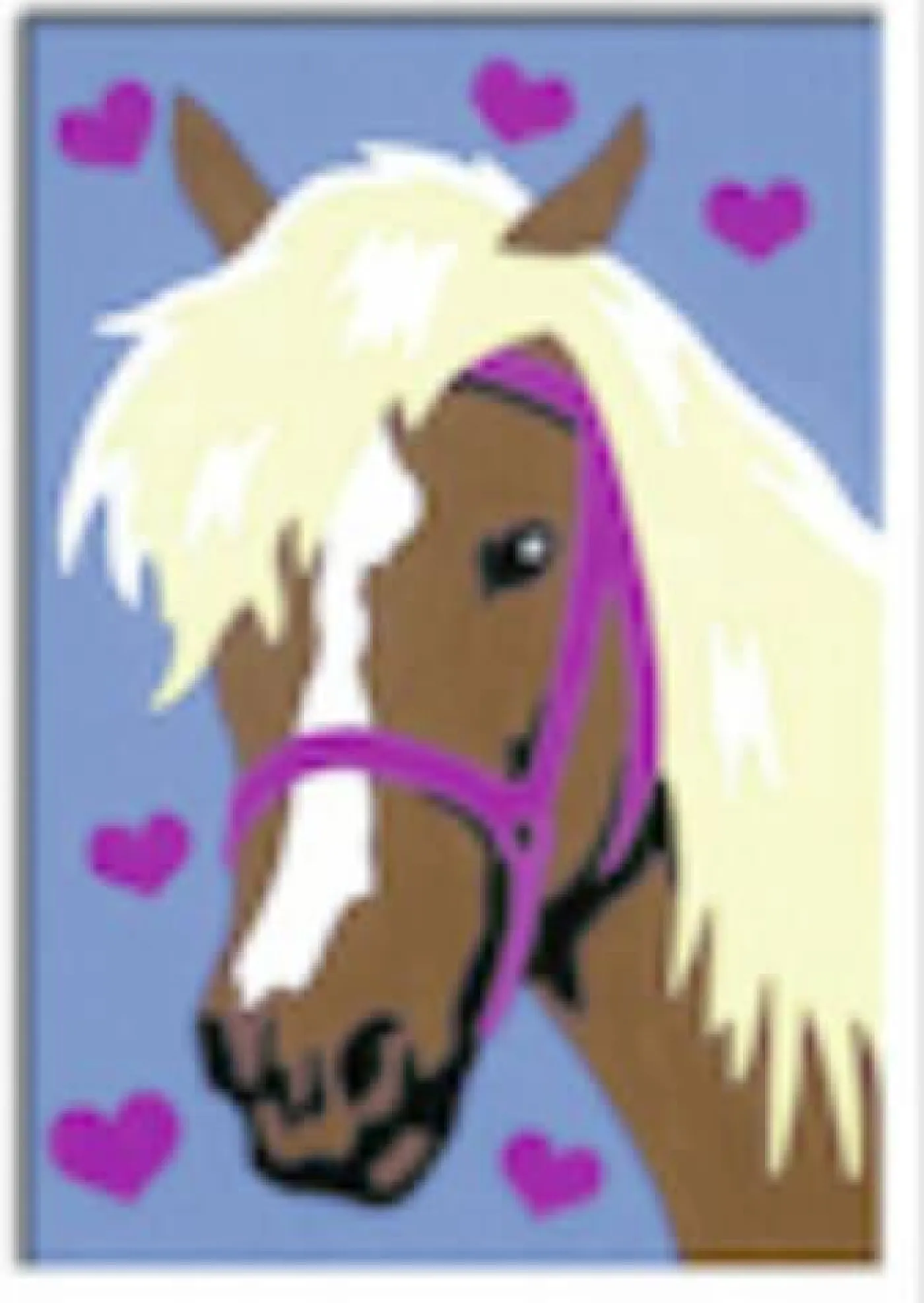 Malen nach Zahlen "Liebes Pferd"