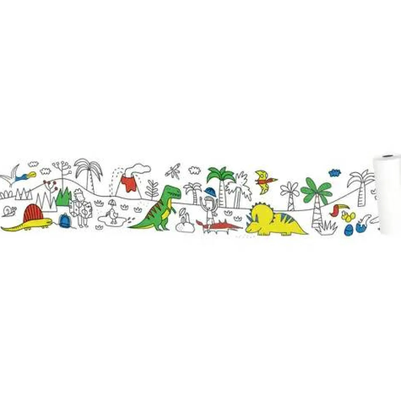 Malset "Meine erste Malrolle - Dinos & Co.", 5m