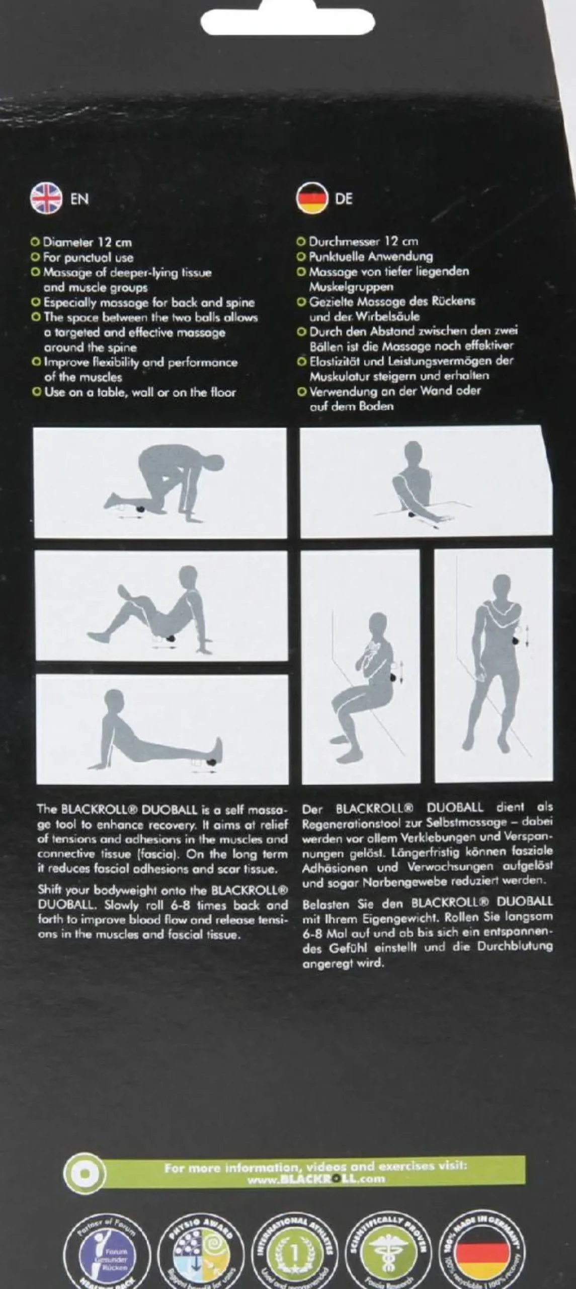 Massageball "Blackroll Duoball 12"