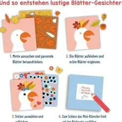 Mein erstes Bastelset: Blätter-Gesichter