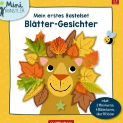 Mein erstes Bastelset: Blätter-Gesichter