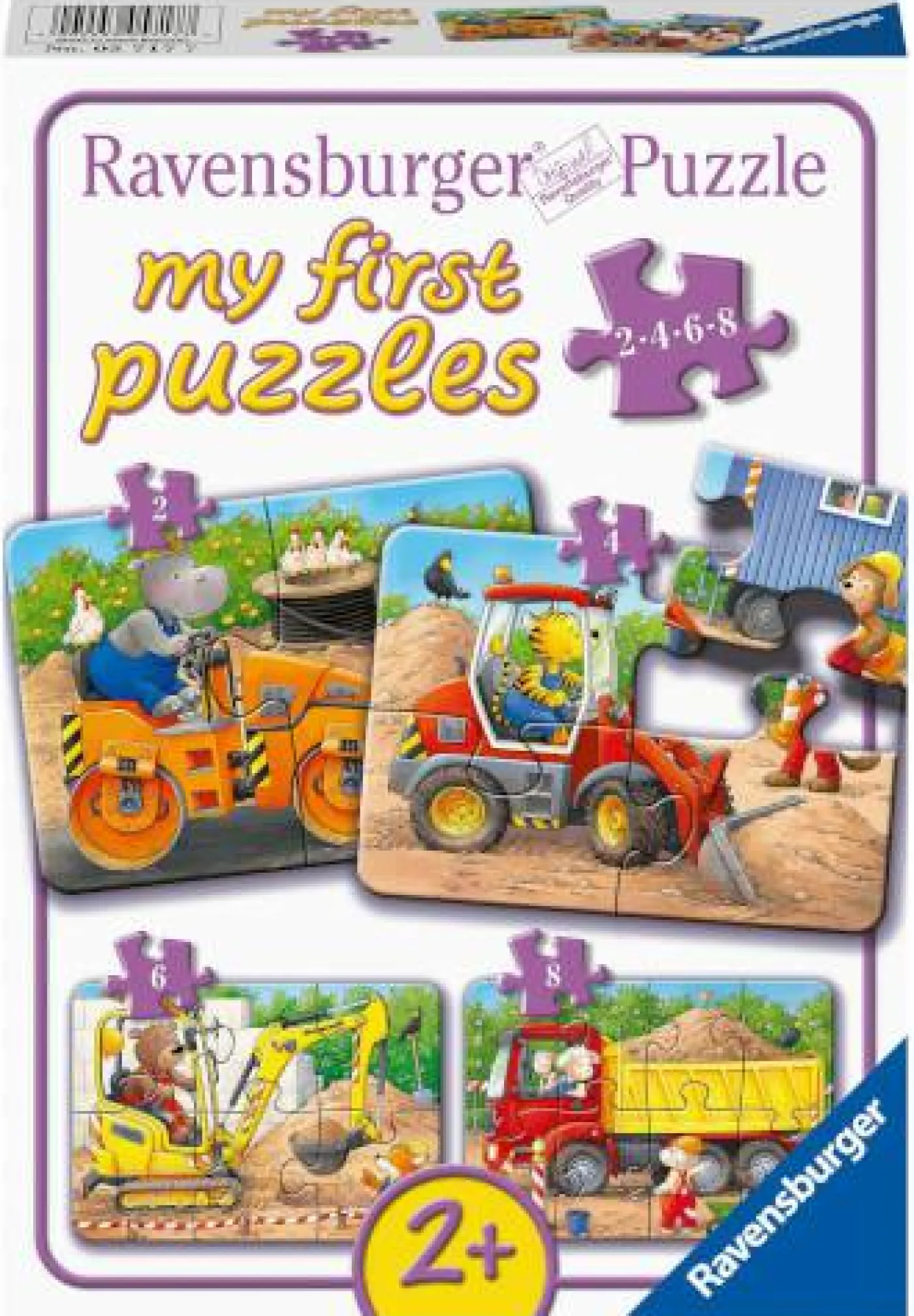 Meine ersten Puzzle "Tiere auf der Baustelle"