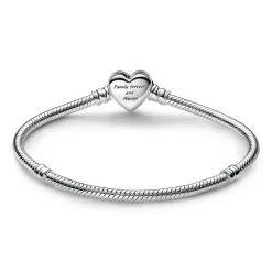 Moments Schlangen-Gliederarmband mit Funklendem Unendlichkeits-Herzverschluss