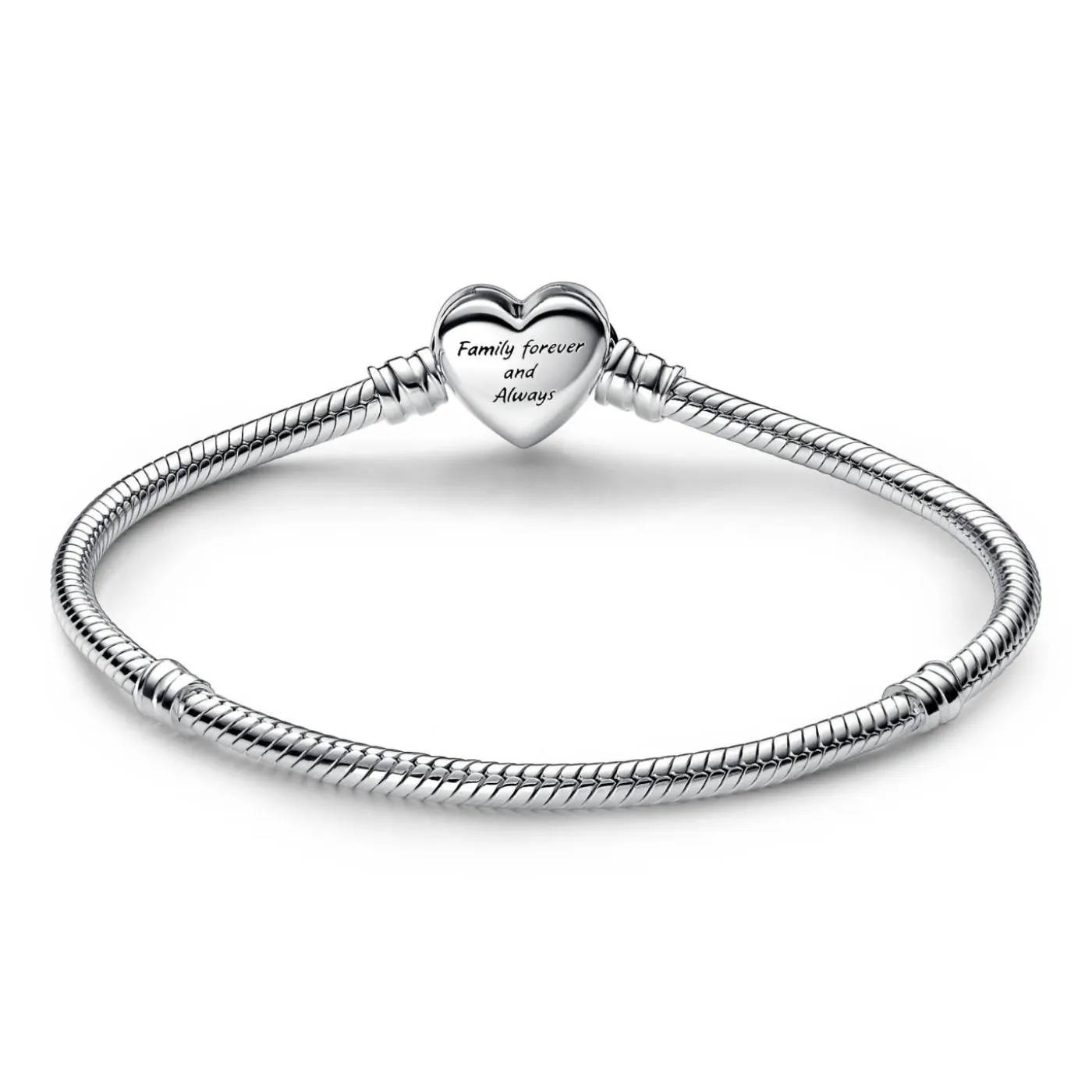 Moments Schlangen-Gliederarmband mit Funklendem Unendlichkeits-Herzverschluss
