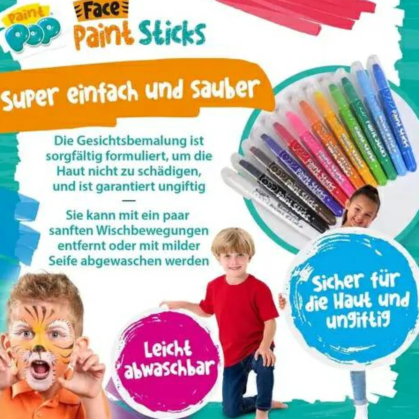 Paint Pop: Face Paint Sticks (Gesichtsm