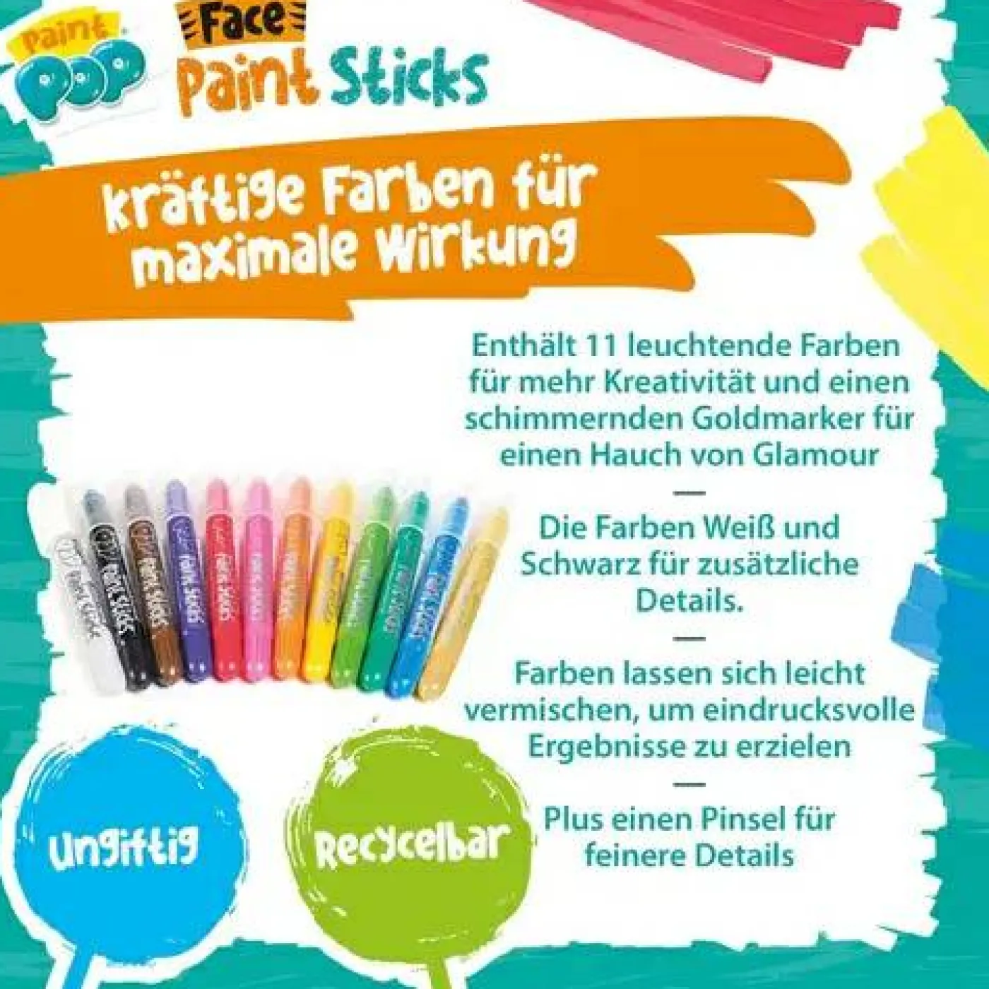 Paint Pop: Face Paint Sticks (Gesichtsm