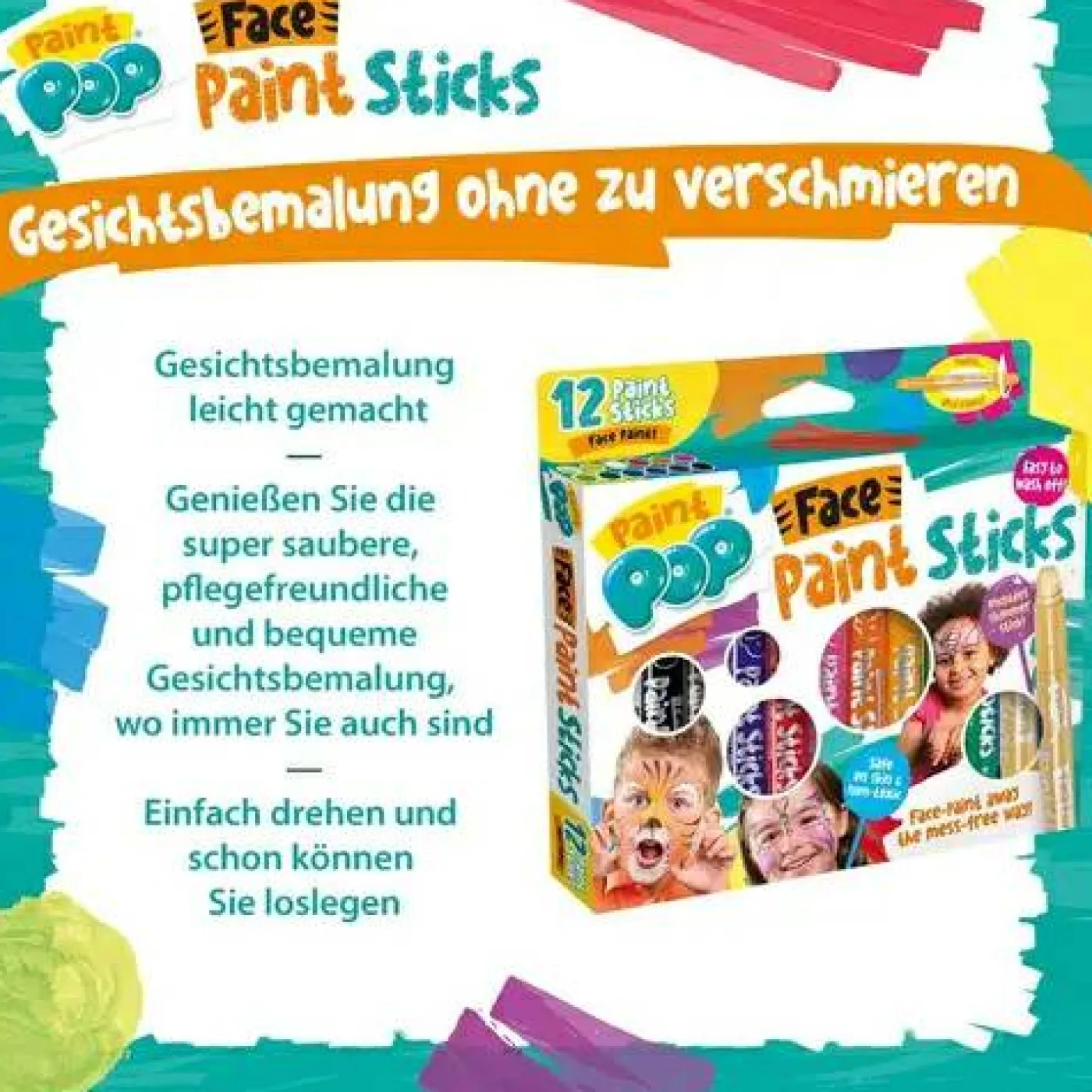 Paint Pop: Face Paint Sticks (Gesichtsm
