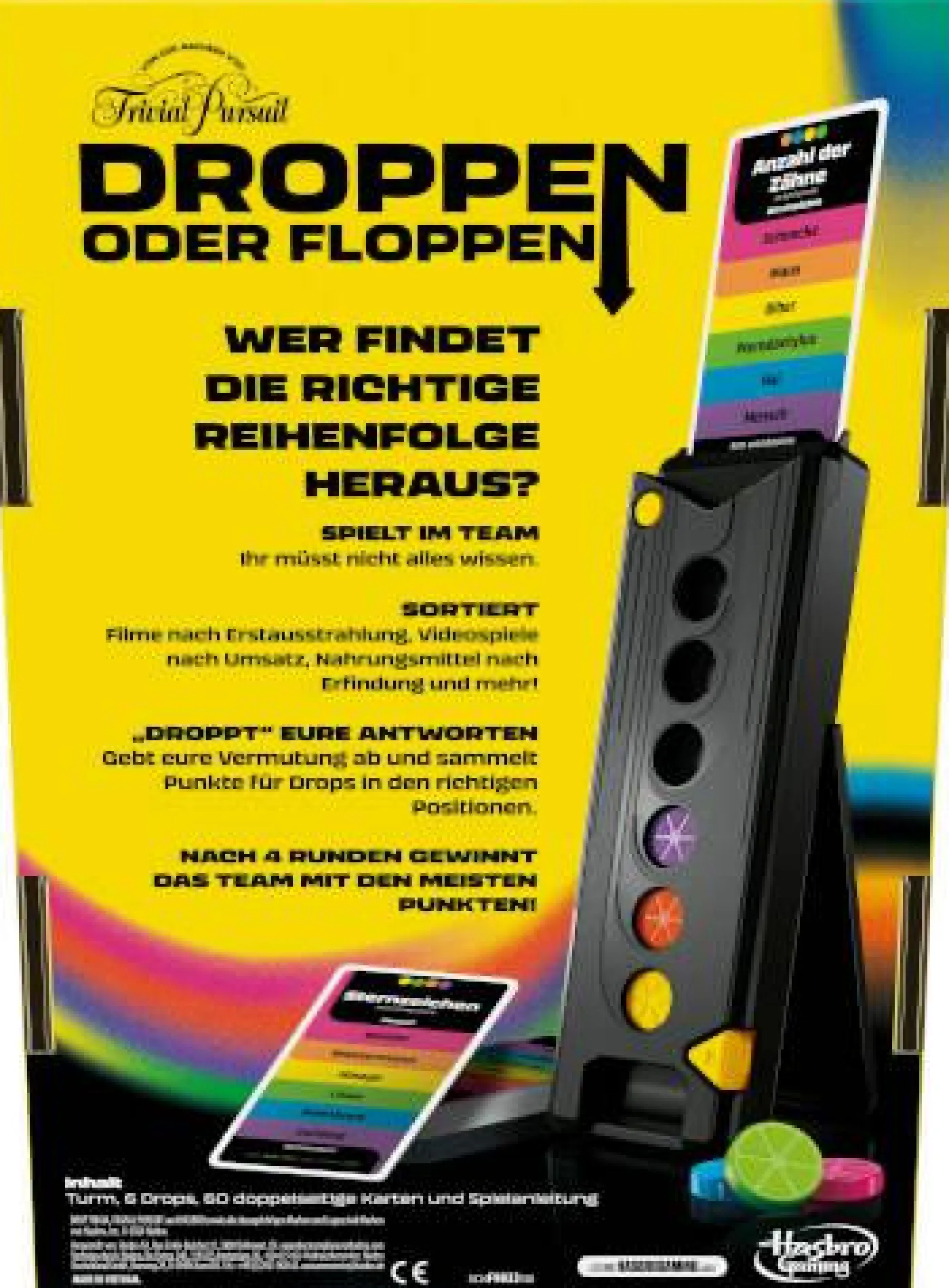 Partyspiel "Droppen oder Floppen"