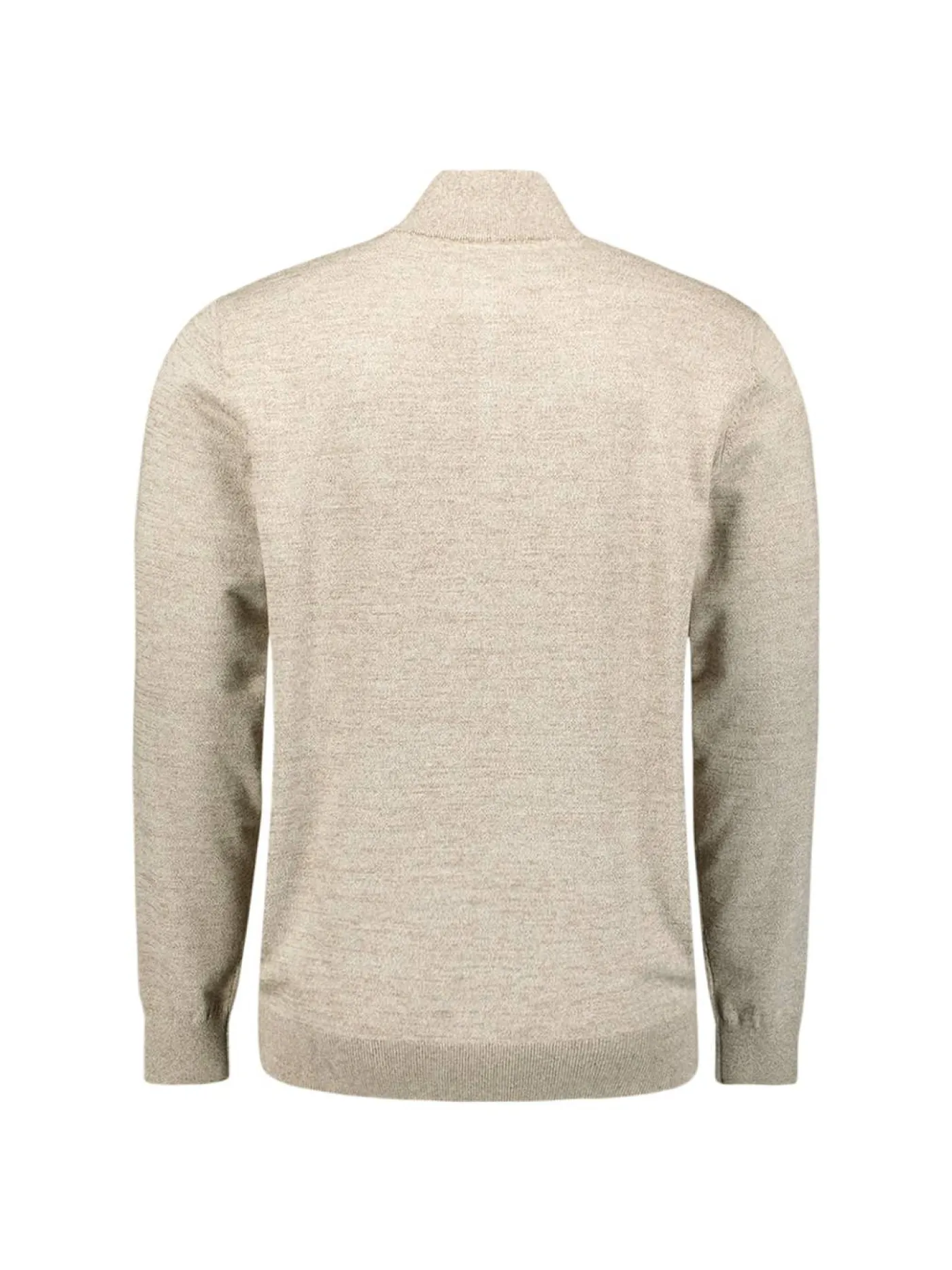 Pullover Half Zip 2 Coloured Melange