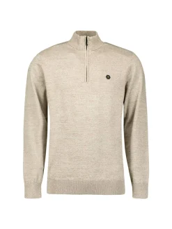 Pullover Half Zip 2 Coloured Melange