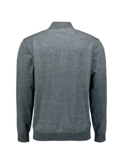 Pullover Half Zip 2 Coloured Melange