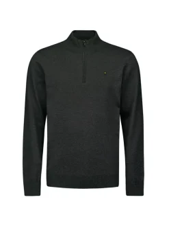 Pullover Half Zip 2 Coloured Melange
