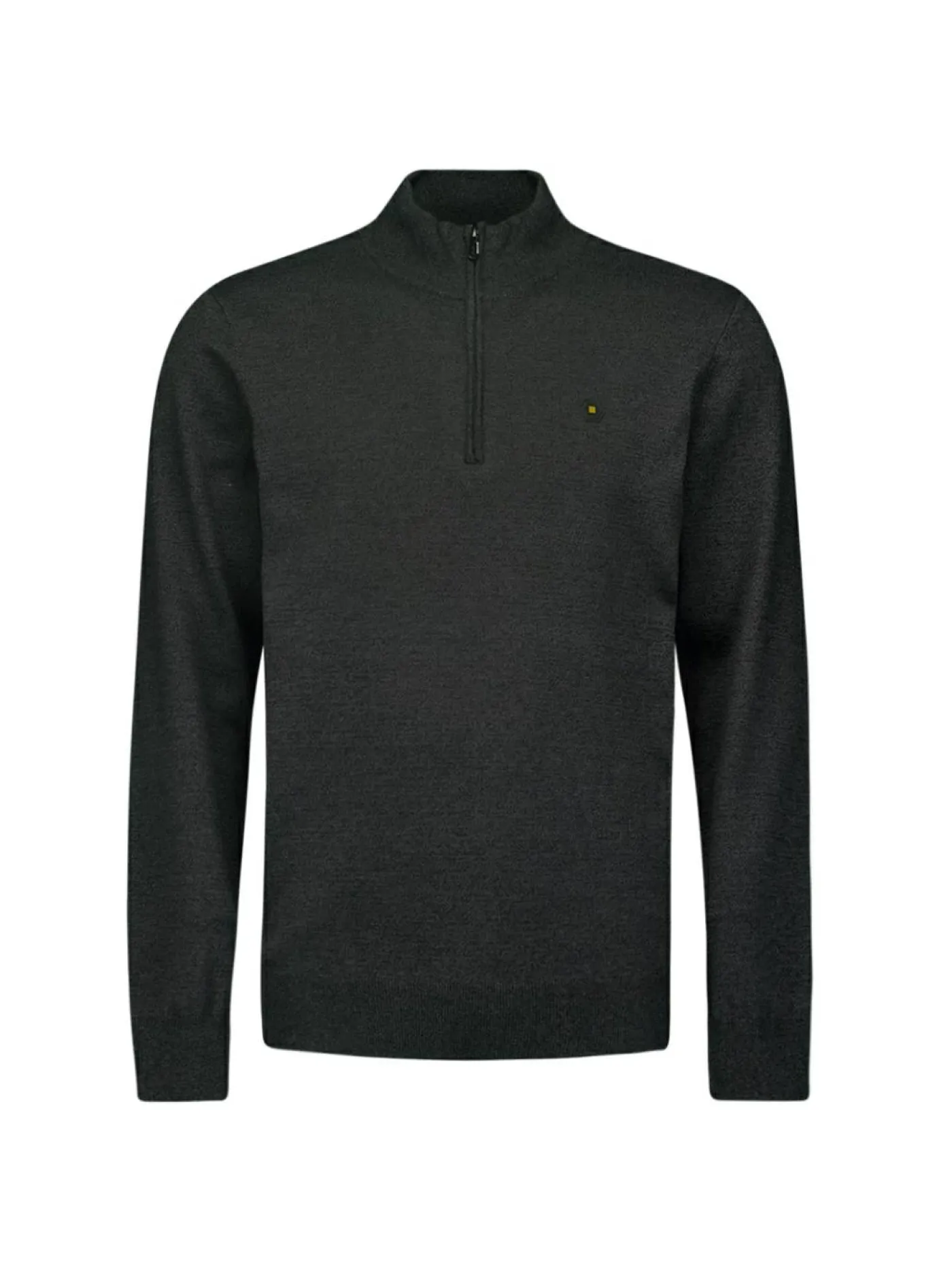 Pullover Half Zip 2 Coloured Melange