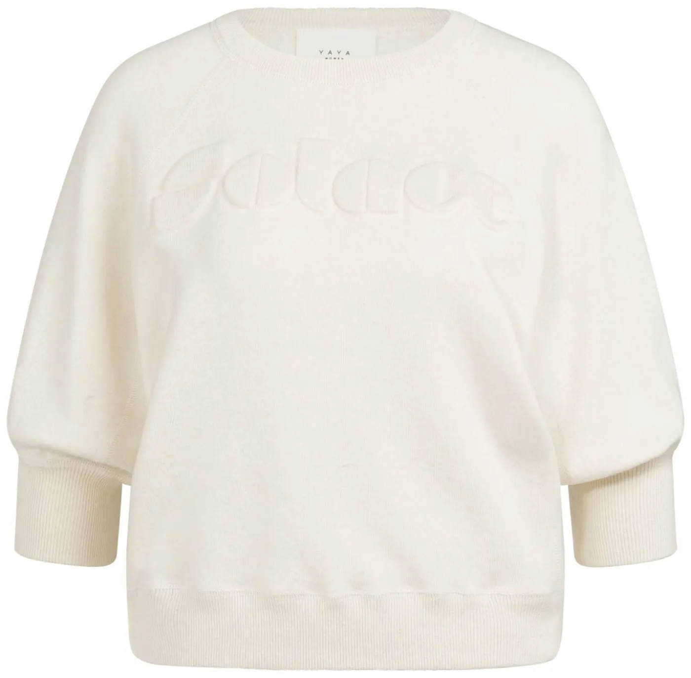 Pullover mit Raglanärmeln und Ton-in-Ton-Aufschrift