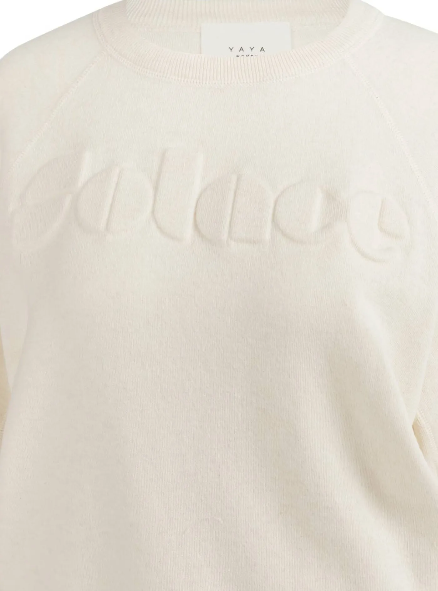 Pullover mit Raglanärmeln und Ton-in-Ton-Aufschrift