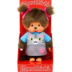 Puppe "Monchhichi - Animal Dress Kitten", 20 cm