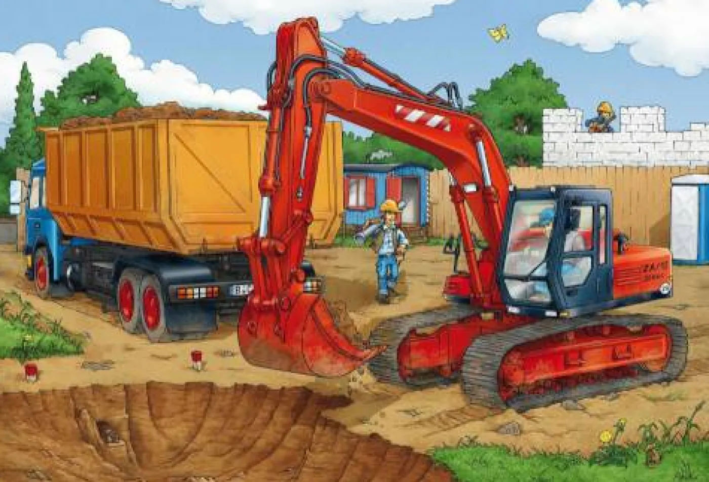 Puzzle "Auf der Baustelle", 3x24 Teile