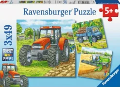 Puzzle "Große Landmaschinen", 3x49 Teile