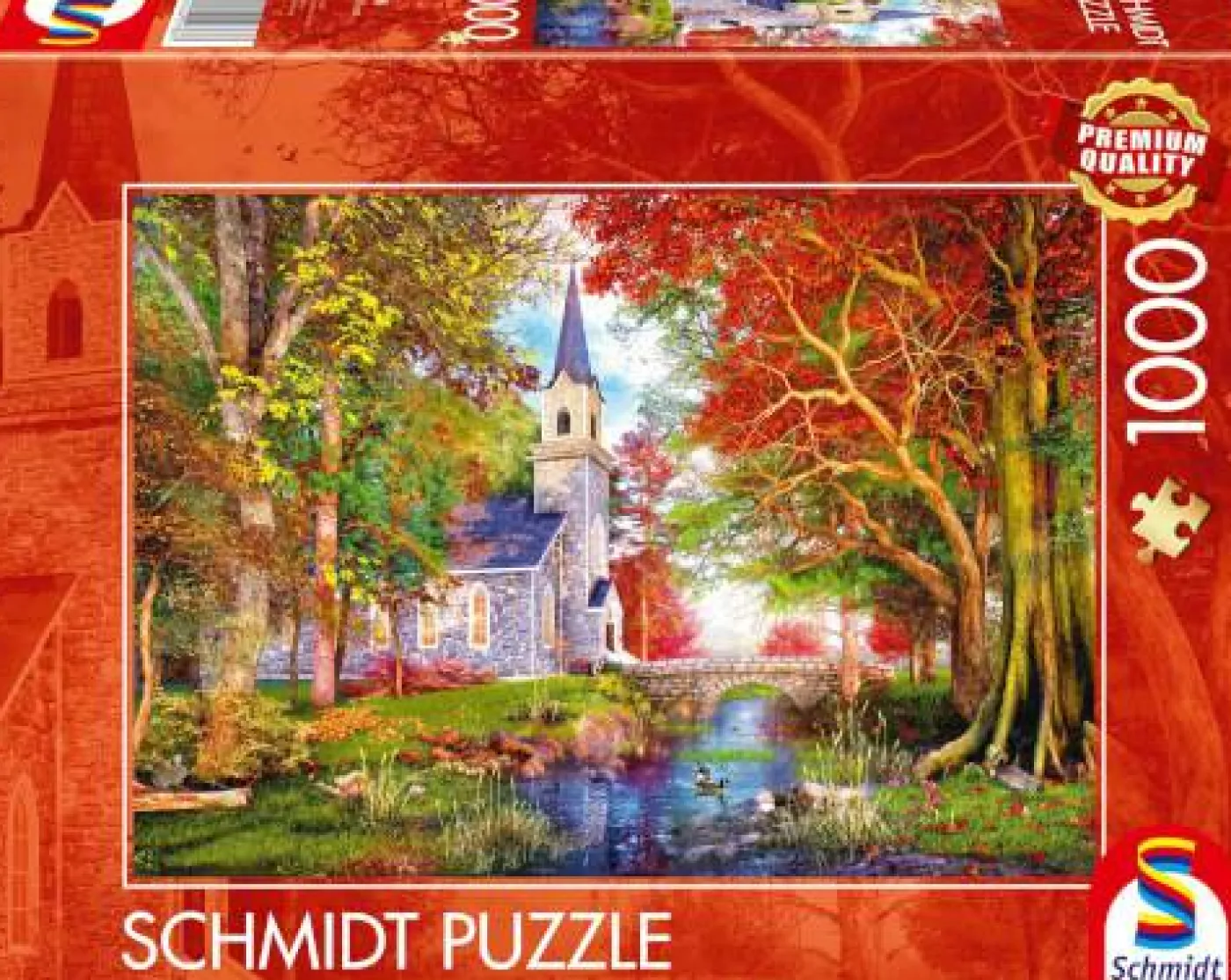 Puzzle "Kapelle im Herbstzauber", 1000 Teile