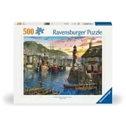 Puzzle "Morgens am Hafen", 500 Teile