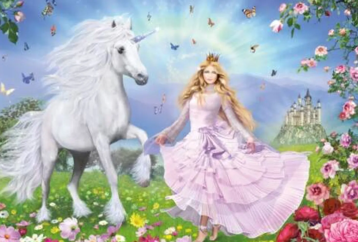 Puzzle "Prinzessin der Einhörner", 100 Teile