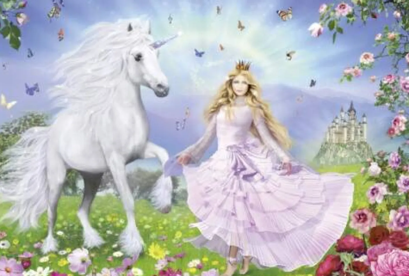 Puzzle "Prinzessin der Einhörner", 100 Teile